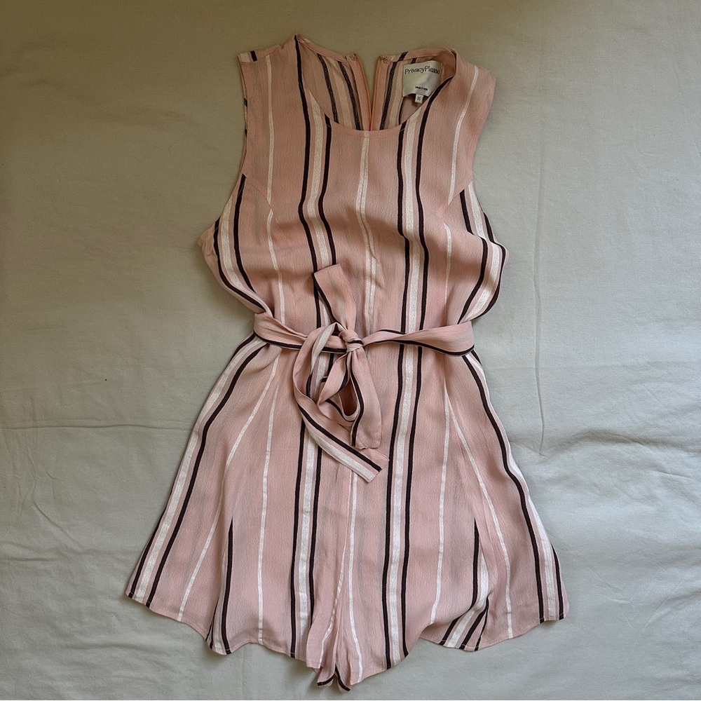 Privacy Please. Cora Romper. Pink. Size XS